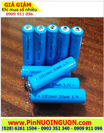 ICR10440-350mAh-3.7v, Pin sạc AAA lithium 3.7v ICR10440 350mAh, Pin AAA 10440 3.7v |HÀNG CÓ SẲN